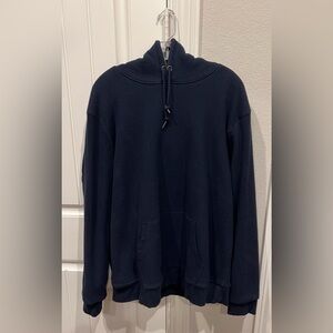 Old Navy Hoodie in Navy Blue Sherpa Lined